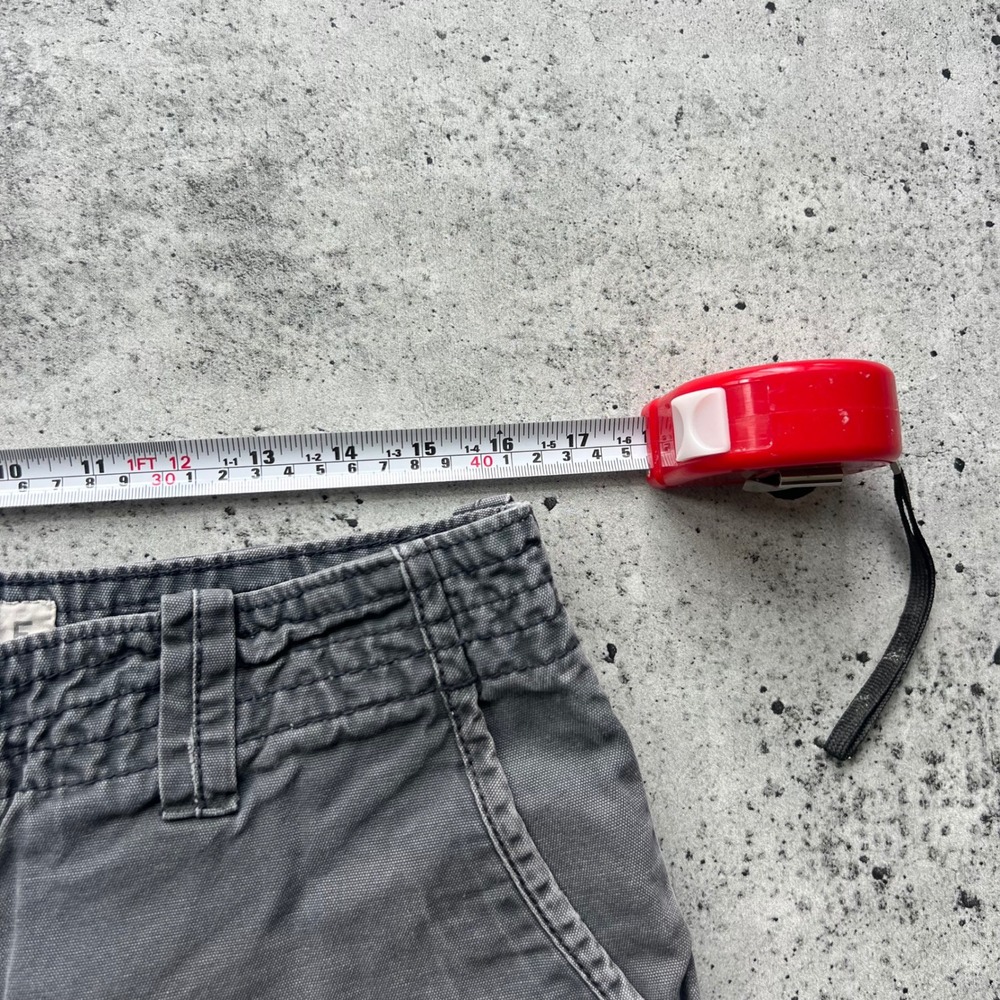 Y2K Aeropostale Shorts Men 32 Gray Cargo Utility Ripstop Grunge Skater - Picture 6 of 8